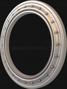 Round frame (RK_0163) 3D model for CNC machine