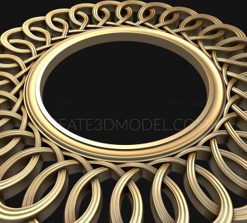 Round frame (RK_0164) 3D model for CNC machine