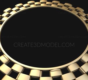 Round frame (RK_0165) 3D model for CNC machine