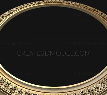 Round frame (RK_0168) 3D model for CNC machine