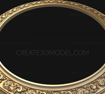 Round frame (RK_0173) 3D model for CNC machine