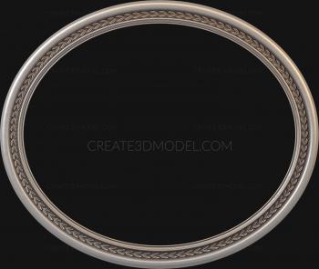 Round frame (RK_0187) 3D model for CNC machine