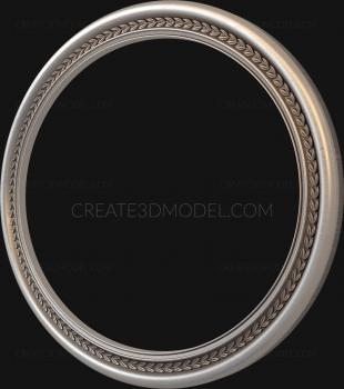Round frame (RK_0187) 3D model for CNC machine