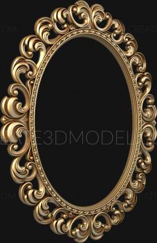 Round frame (RK_0191-1) 3D model for CNC machine
