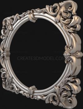 Round frame (RK_0200) 3D model for CNC machine