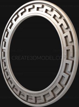 Round frame (RK_0204-1) 3D model for CNC machine