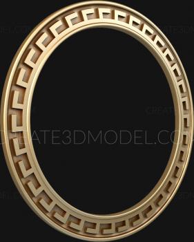Round frame (RK_0204) 3D model for CNC machine