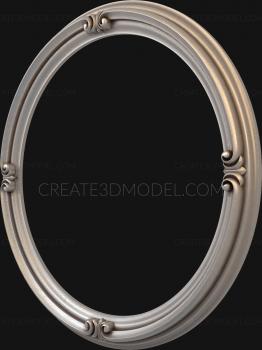 Round frame (RK_0213-2) 3D model for CNC machine