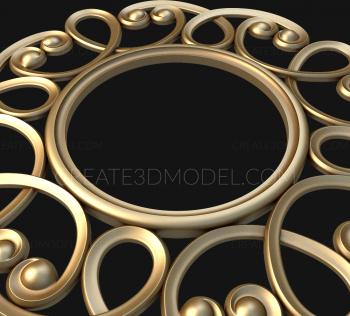 Round frame (RK_0226) 3D model for CNC machine