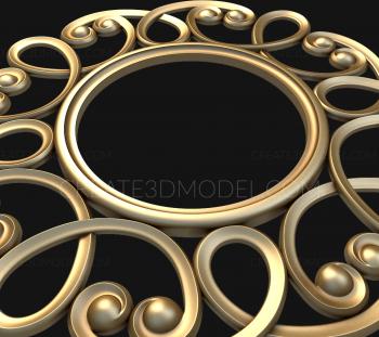 Round frame (RK_0226) 3D model for CNC machine