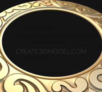 Round frame (RK_0235) 3D model for CNC machine