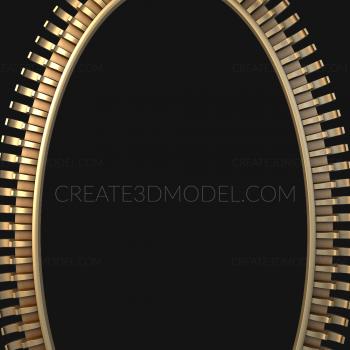 Round frame (RK_0236) 3D model for CNC machine