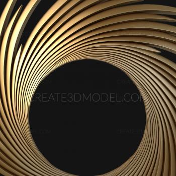 Round frame (RK_0239) 3D model for CNC machine