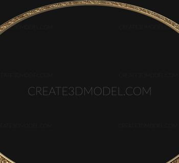 Round frame (RK_0245) 3D model for CNC machine