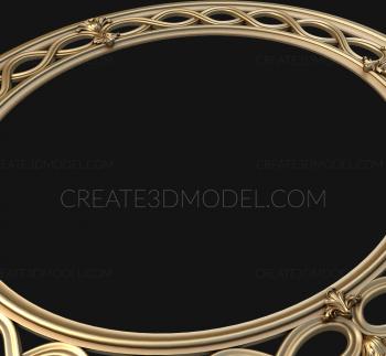 Round frame (RK_0246) 3D model for CNC machine