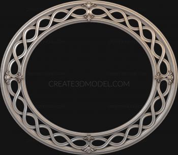 Round frame (RK_0246) 3D model for CNC machine