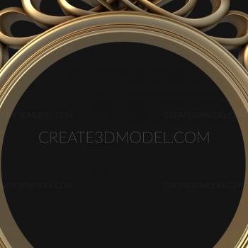 Round frame (RK_0250) 3D model for CNC machine