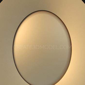 Round frame (RK_0272) 3D model for CNC machine