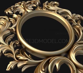 Round frame (RK_0289) 3D model for CNC machine