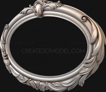 Round frame (RK_0290) 3D model for CNC machine