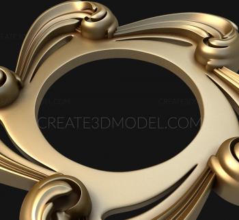 Round frame (RK_0291) 3D model for CNC machine