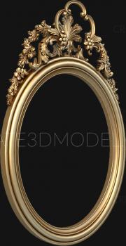 Round frame (RK_0302) 3D model for CNC machine