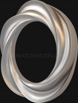 Round frame (RK_0318) 3D model for CNC machine