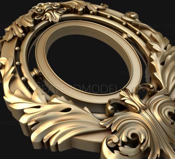 Round frame (RK_0324) 3D model for CNC machine