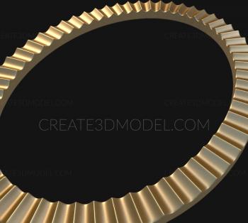 Round frame (RK_0326) 3D model for CNC machine