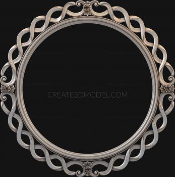 Round frame (RK_0335) 3D model for CNC machine