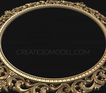 Round frame (RK_0693) 3D model for CNC machine