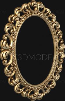 Round frame (RK_0695) 3D model for CNC machine