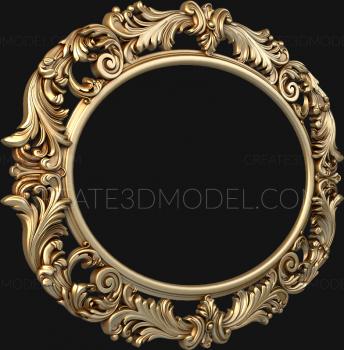 Round frame (RK_0697) 3D model for CNC machine