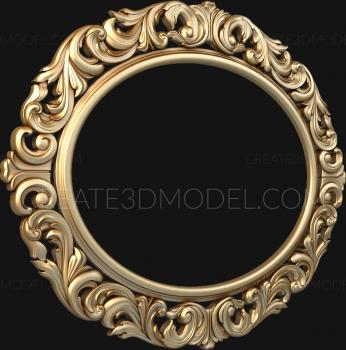 Round frame (RK_0698) 3D model for CNC machine