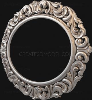 Round frame (RK_0698) 3D model for CNC machine