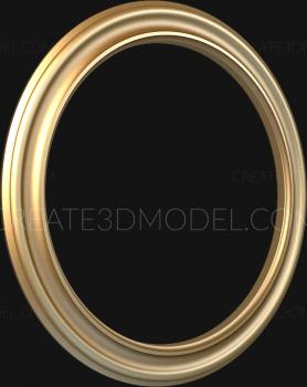 Round frame (RK_0702) 3D model for CNC machine