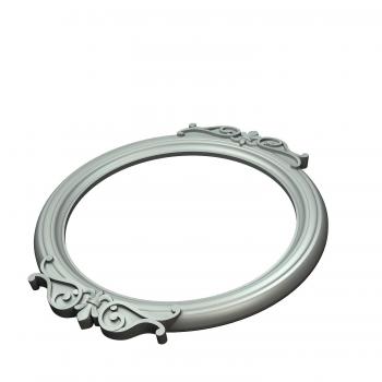 Round frame (RK_0704) 3D model for CNC machine