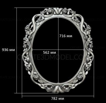 Round frame (RK_0706) 3D model for CNC machine