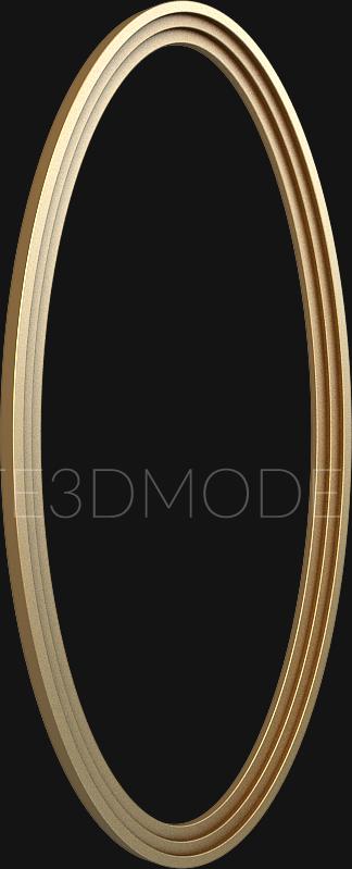 Round frame (RK_0710) 3D model for CNC machine