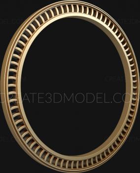 Round frame (RK_0721) 3D model for CNC machine
