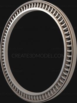 Round frame (RK_0721) 3D model for CNC machine