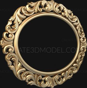 Round frame (RK_0727) 3D model for CNC machine