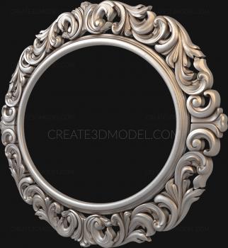Round frame (RK_0727) 3D model for CNC machine