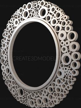 Round frame (RK_0733) 3D model for CNC machine