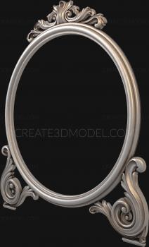 Round frame (RK_0736) 3D model for CNC machine