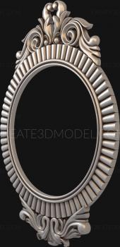 Round frame (RK_0748) 3D model for CNC machine