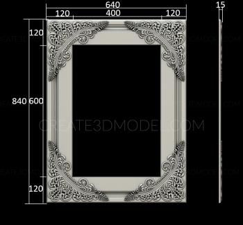 Mirrors and frames (RM_0881) 3D model for CNC machine