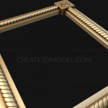 Baguette frame (RMB_0168) 3D model for CNC machine