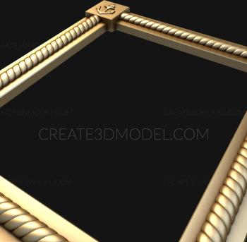 Baguette frame (RMB_0168) 3D model for CNC machine