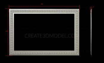 Baguette frame (RMB_0719) 3D model for CNC machine